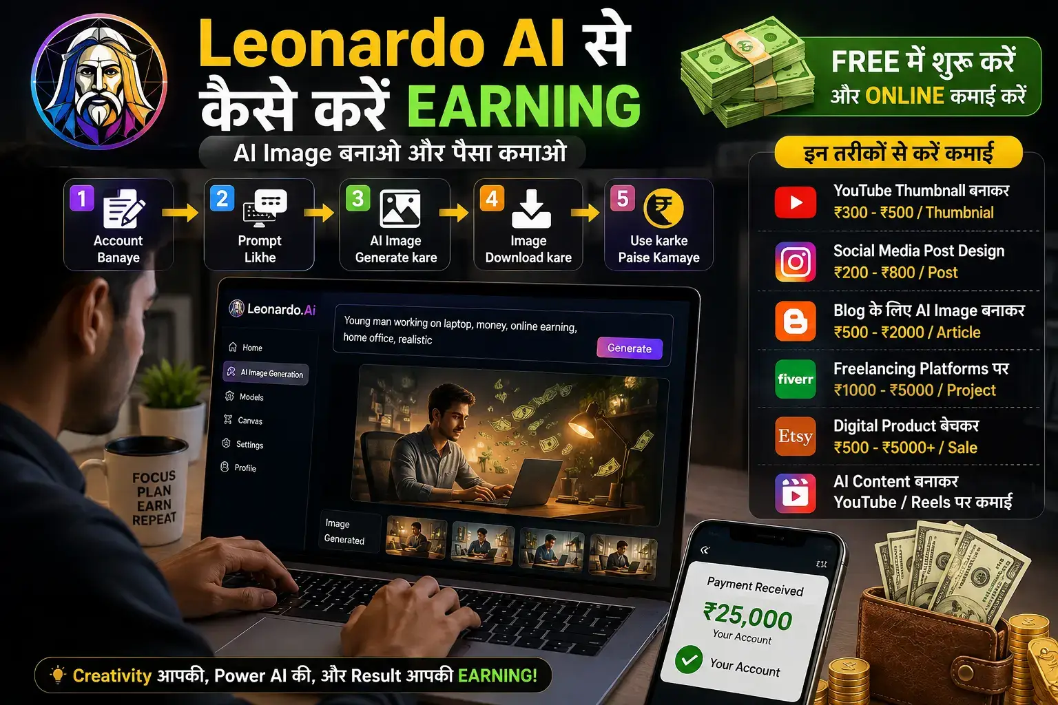 leonardo ai tools ka intreface aur features