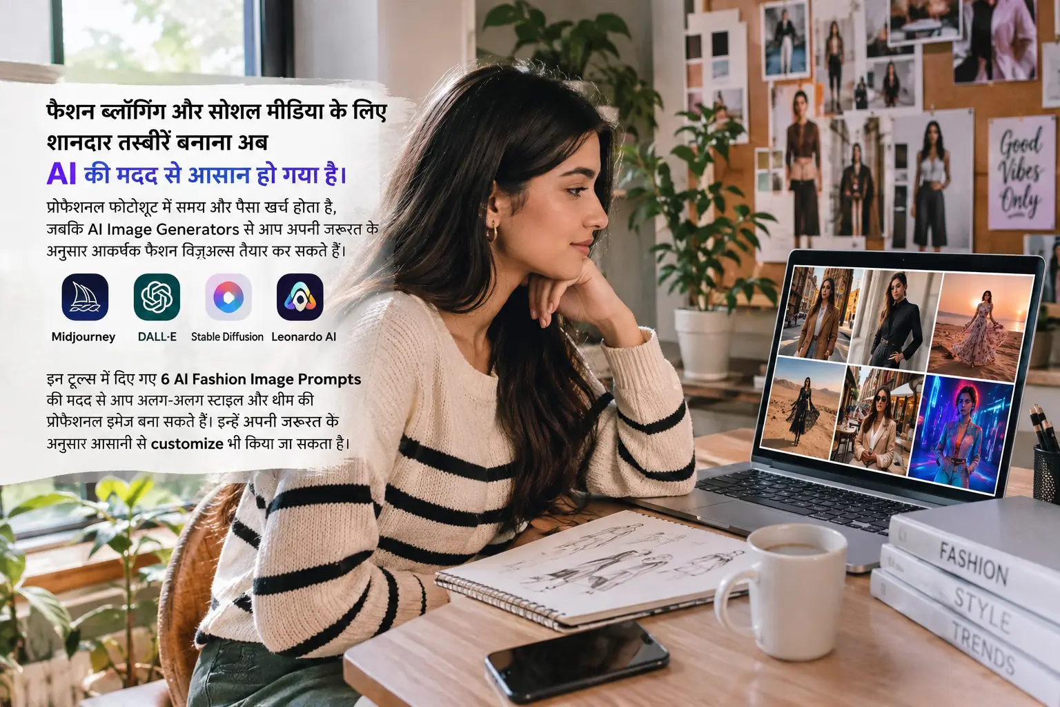 fashion photography के लिए AI इमेज प्रॉम्प्ट्स