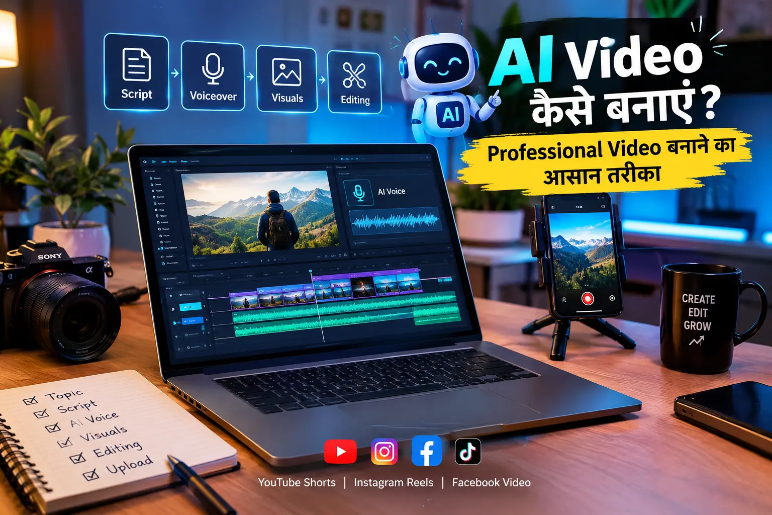 AI Video कैसे बनाएं और AI की मदद से Professional Video बनाने का तरीका
