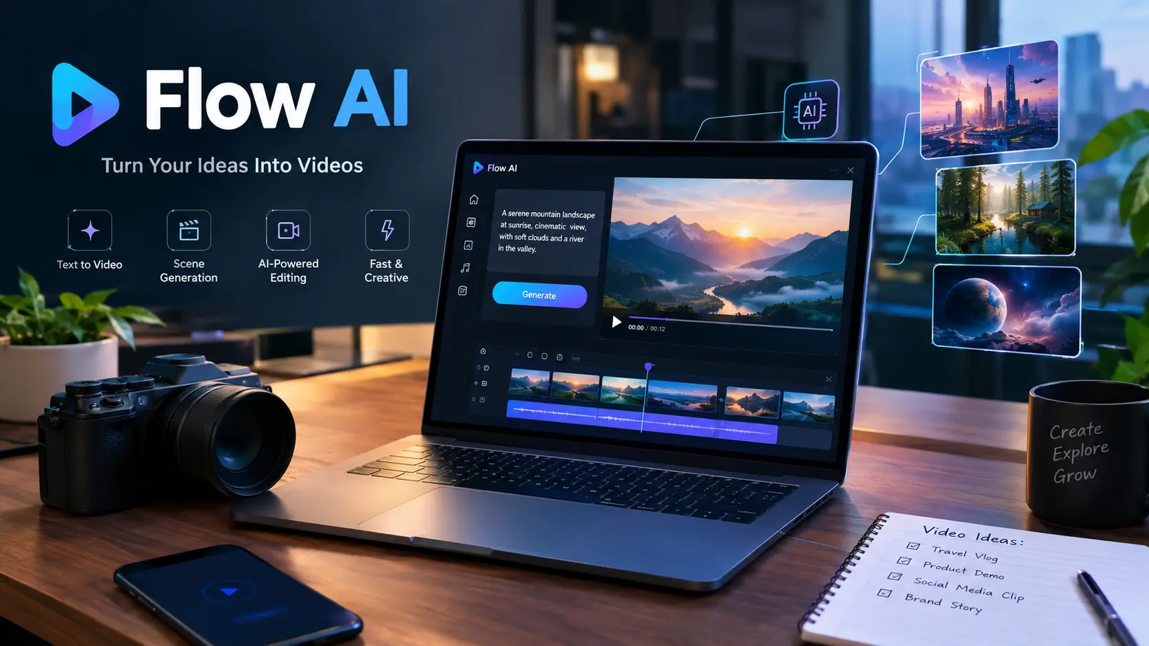 flow ai se video kasie banye