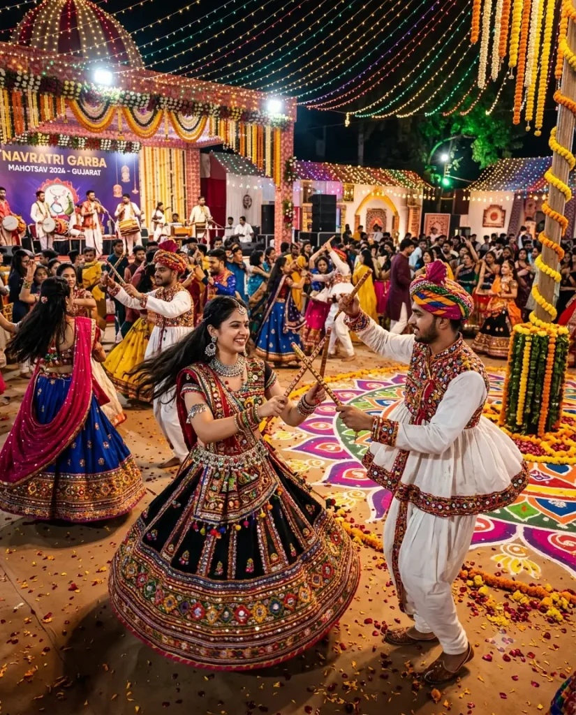 GNavratri Garba Dance AI Image Prompt